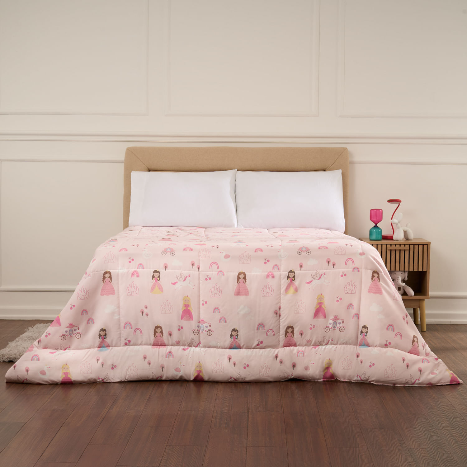 Edredon Pv26 Micro Promo Unicornios 1.5 Plazas.