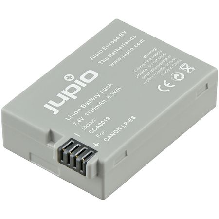 Batería de Litio Jupio LP-E8 (7.4V, 1120mAh) - Reemplazo para Batería Canon LP-E8, Recargable 1563286-REG