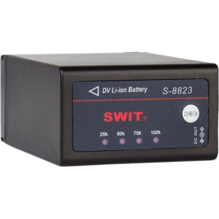 Batería SWIT S-8823 7.2V 18Wh para Cámaras JVC GY-HM100/101 - 2.5Ah, Salida DC, Indicador de Nivel d 1130036-REG