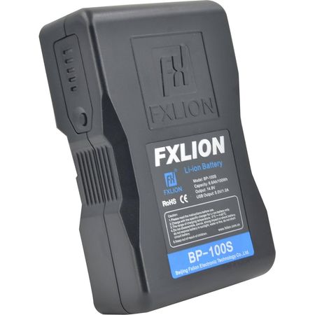 Batería de Litio Fxlion Cool Black Series 14.8V V-Mount (98Wh) - Soporta 5A, USB Tipo-A, Salida D-Ta 1315456-REG