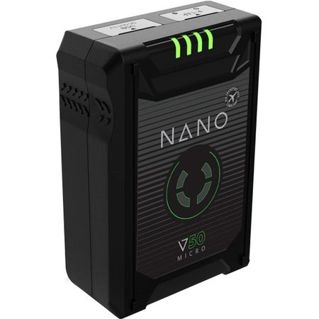 Batería de Litio V-Mount Core SWX NANO Micro 50 (49Wh, 6A, D-Tap, USB, LED) 1699004-REG