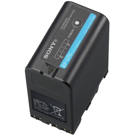 Batería de Litio Sony BP-U70 para Cámaras Selectas (FS7, Etc.) - Capacidad de 72Wh, Comunicación con 1516158-REG