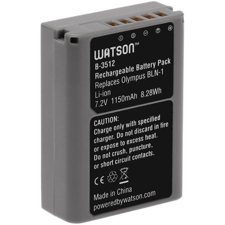Batería de Litio-Ion Watson BLN-1 (7.2V, 1150mAh) - Reemplazo para Batería Olympus BLN-1 1018655-REG