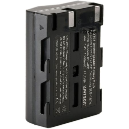 Batería de Litio Watson D-LI50 (7.4V, 1500mAh) - Reemplazo para Minolta NP-400, Pentax D-Li50, Samsu 836765-REG