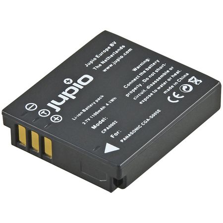 Batería de Litio Jupio CGA-S005E (3.7V, 1100mAh) - Reemplazo para Panasonic CGA-S005E, Recargable 1563318-REG