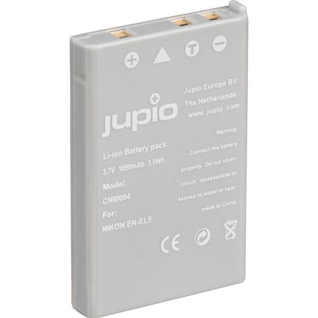 Batería de Litio Jupio EN-EL5 (3.7V, 1050mAh) - Reemplazo para Nikon EN-EL5, Recargable 1563304-REG