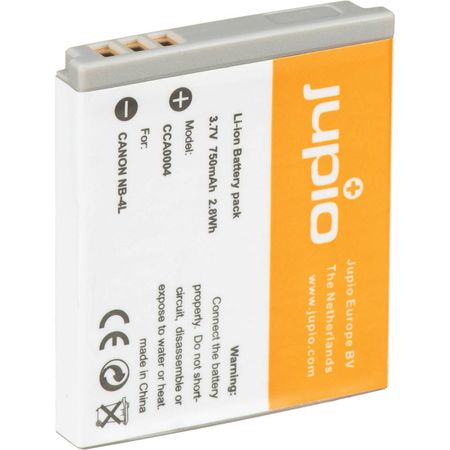 Batería Recargable de Litio Jupio NB-4L (3.7V, 700mAh) - Reemplazo para Batería Canon NB-4L 1563281-REG