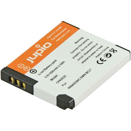 Batería de Litio-Ion Jupio DMW-BCL7 (3.6V, 690mAh) - Reemplazo para Panasonic DMW-BCL7, Recargable 1563325-REG