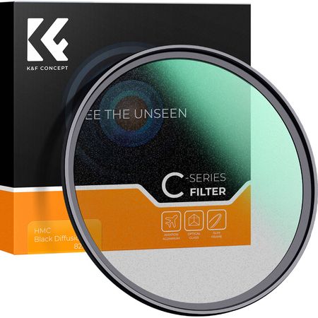 Filtro de Difusión Circular K&F Concept C-Series Negro (58mm, Grado 1) - Filtro de Difusión Clásico 1794969-REG