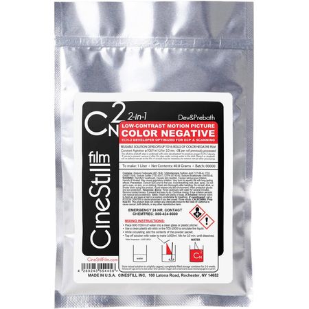 CineStill Film CN2 Polvo de Revelado ECN-2 - Solución Reutilizable para 16 Rollos de Película Negati 1619905-REG
