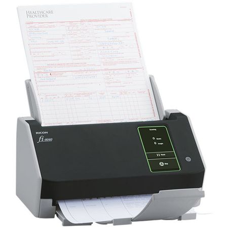 Escáner de Escritorio Ricoh fi-8040 Premium Bundle con Garantía de Intercambio Avanzado de 4 Años - 1789184-REG
