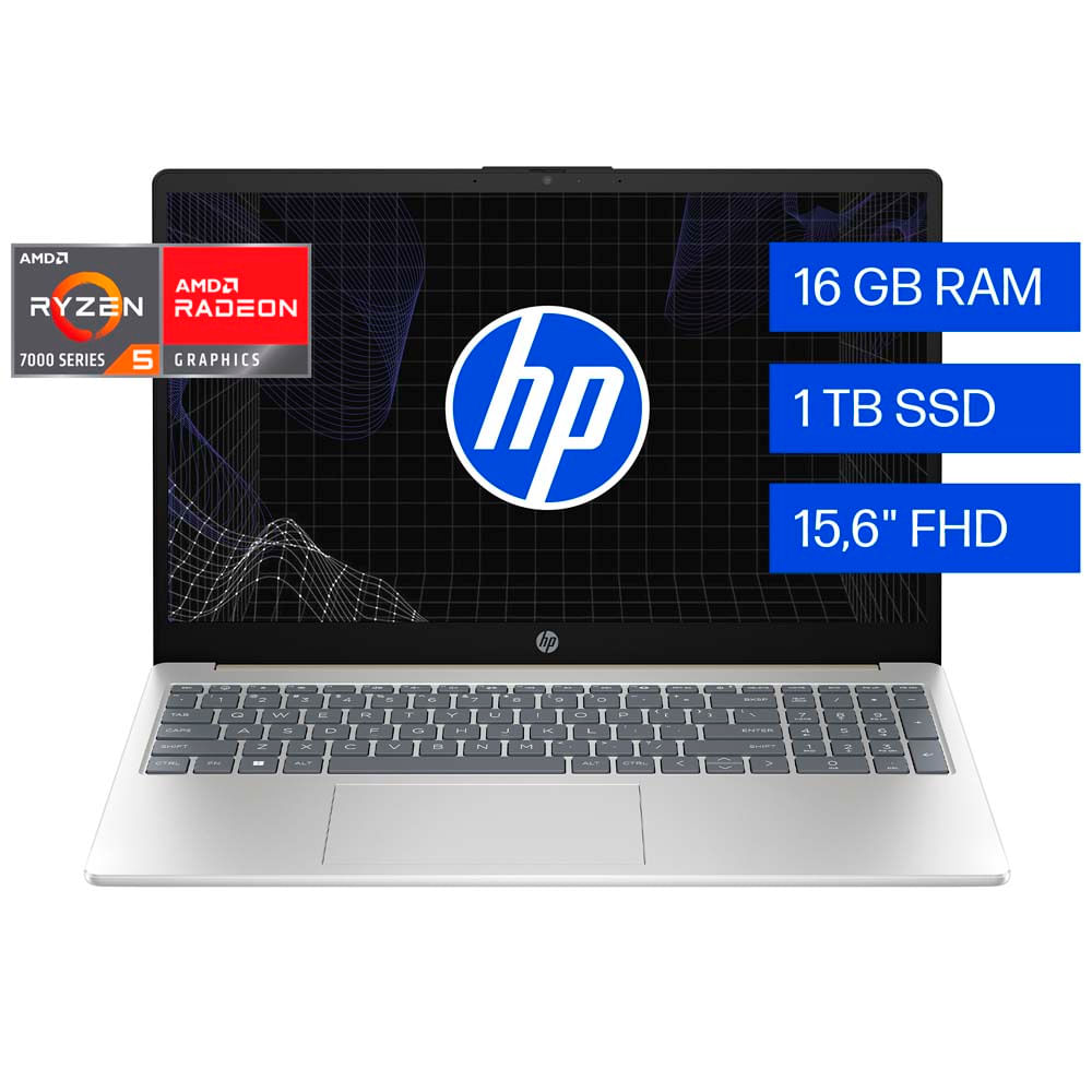 Laptop HP 15-FC0258LA 15.6"" AMD Ryzen 5 7520U 16GB 1TB SSD
