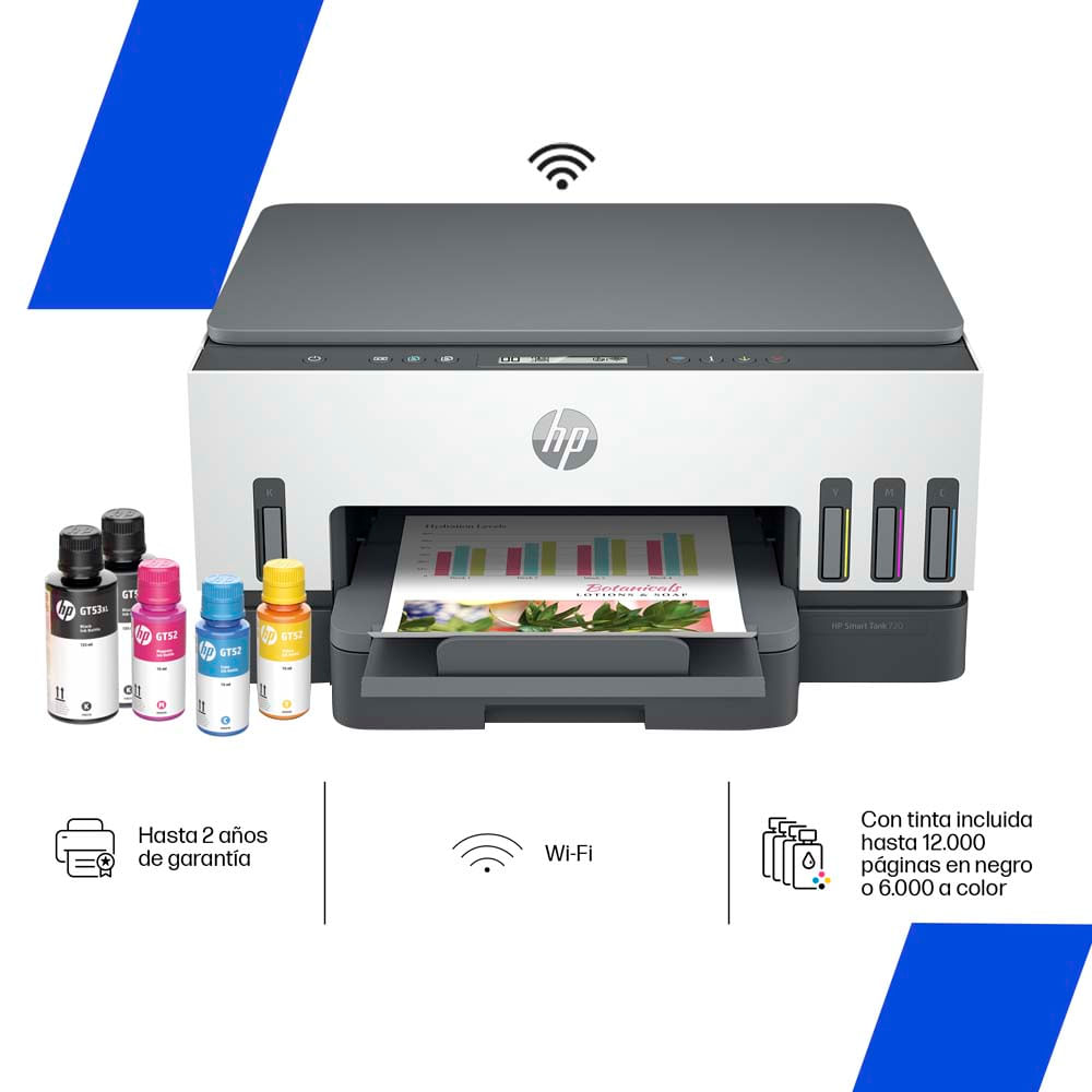 Impresora Multifuncional HP Smart Tank 720 Blanco