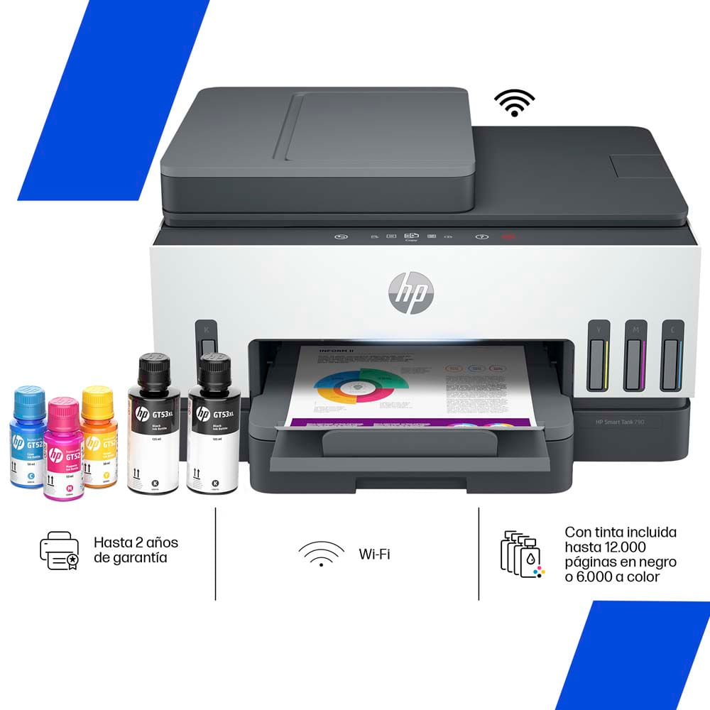 Impresora Multifuncional HP Smart Tank 790 Premium Blanco