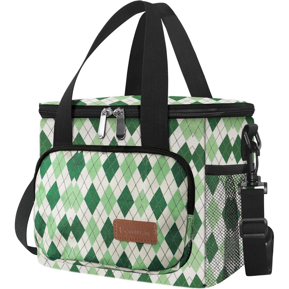 LONCHERA MEDIANA FEMUAR | GREEN PLAID