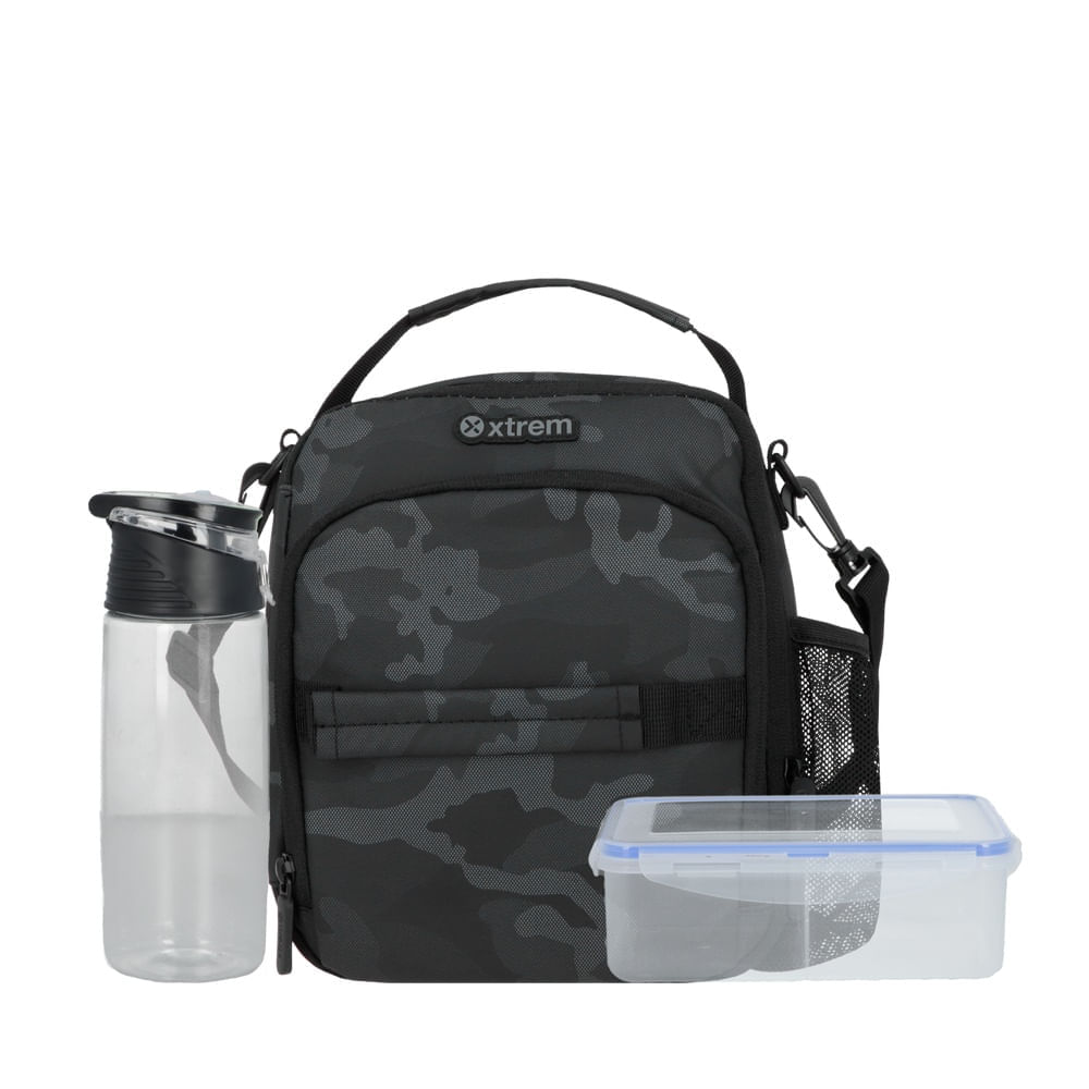Set Lonchera + Taper + Tomatodo Bag Xtrem 6Xt Grey Camo