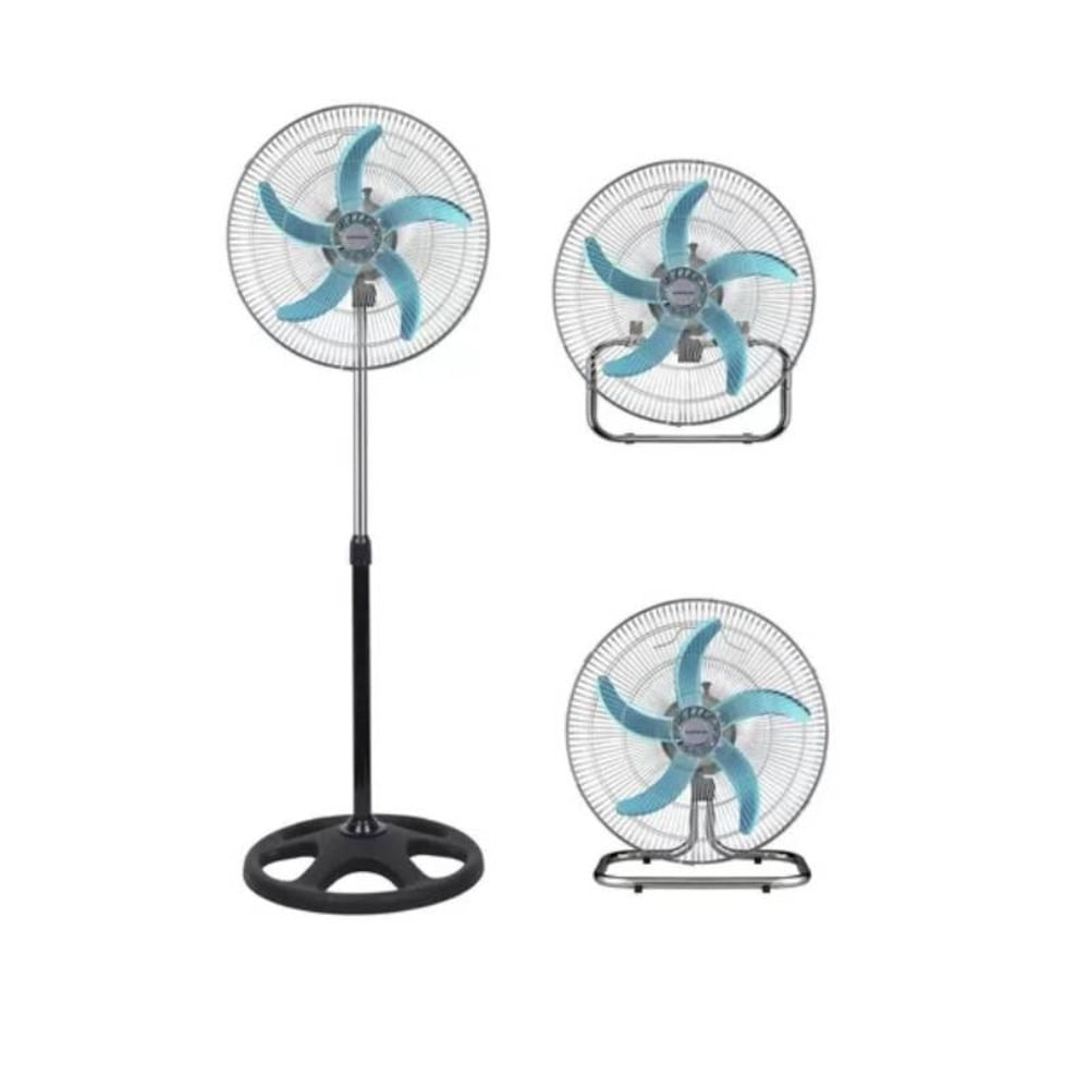 Ventilador 3 en 1 Pie Pared Mesa 18  Pulgadas 65W