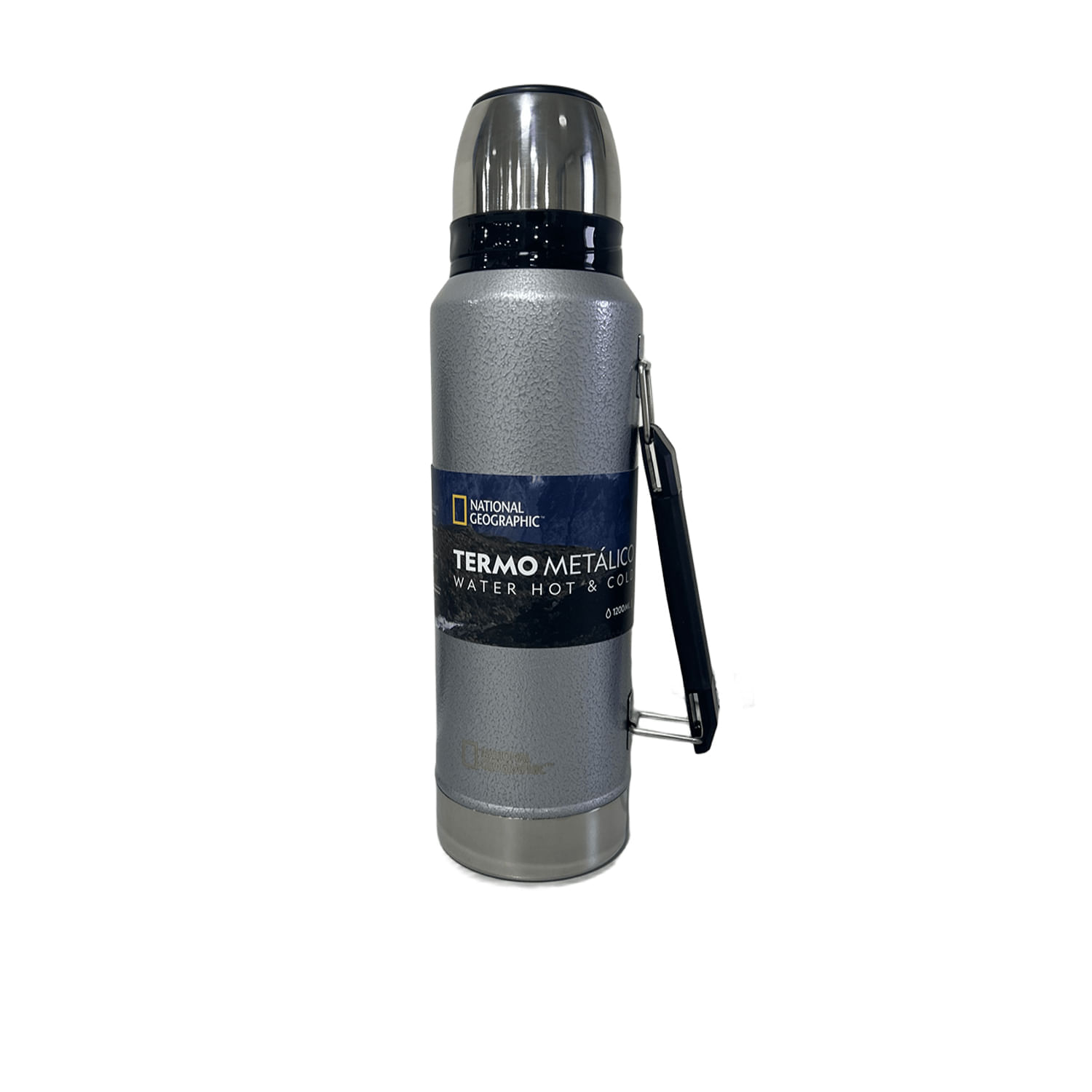 Termo Doble Muralla Acero Inoxidable 1200 Ml National Geographic Thng13 Gris