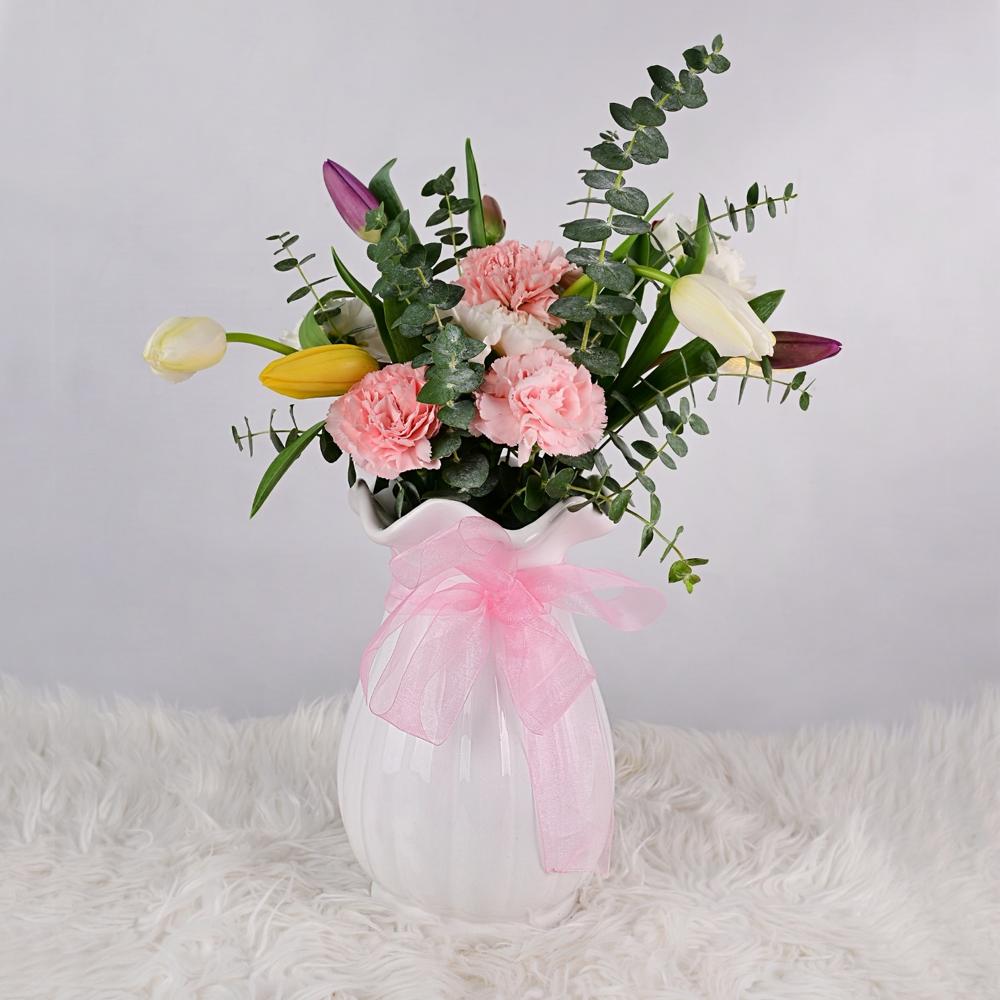 Arreglo floral esmeralda - Florero - San valentin