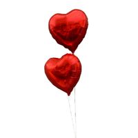 2 Globos forma corazón con Helio - San valentin