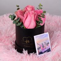 Mini box rosas rosadas