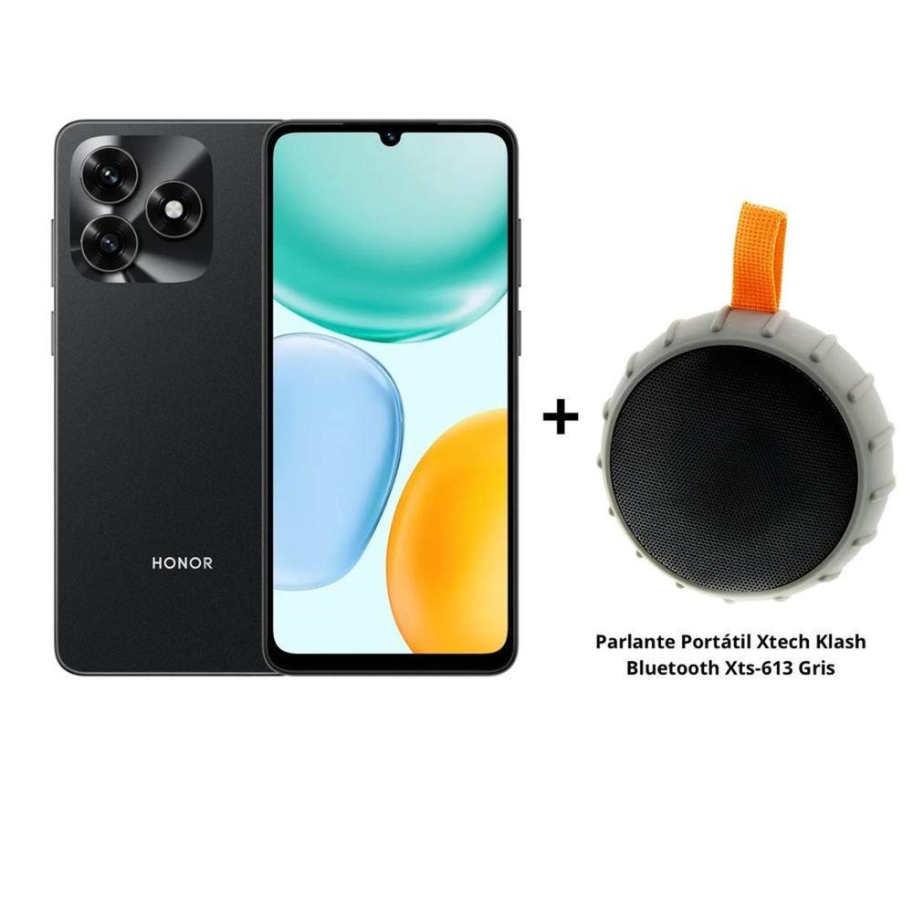 Pack Celular HONOR X5c Plus 4GB Ram Negro + Parlante Portátil Xtech Klash Xts-613