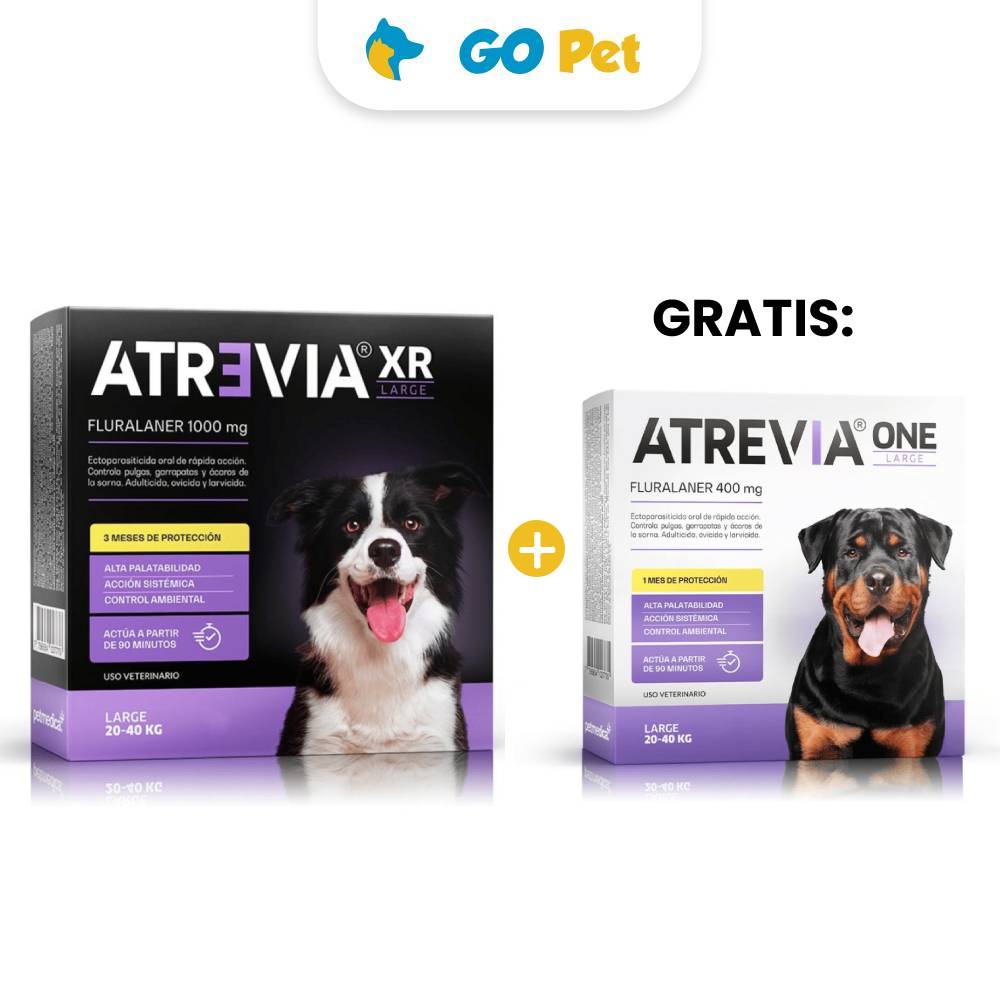 Atrevia Large XR 20 a 40 Kg y GRATIS Atrevia One Large 20 a 40 Kg x 1 Tableta
