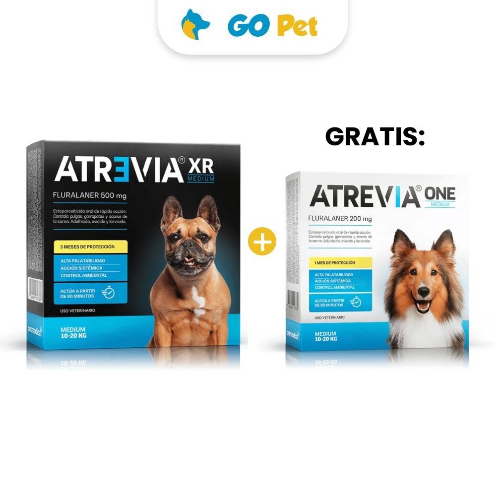 Atrevia Medium XR 10 a 20 Kg Y GRATIS Atrevia One Medium 10 a 20 Kg x 1 Tableta