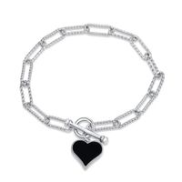 PULSERA ELEGANCIA OSCURA EN ESLABONES DEL AMOR