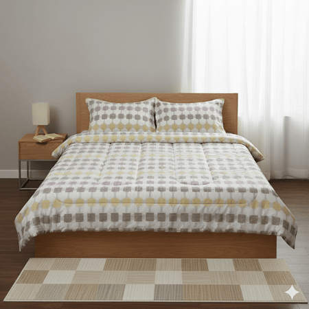 Edredón con Funda Sham Alondra Cora Queen