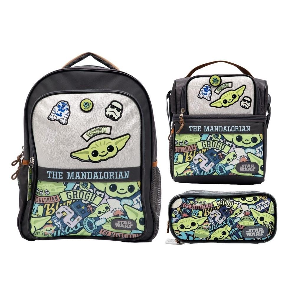 Pack Escolar Mochila Baby Yoda Mandalorian Oficio | plazaVea - plazaVea