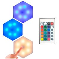 Panel Led Hexagonal Modular Rgb Decorativo