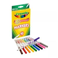 Caja de Plumones Delgados Crayola 10 Colores Clásicos