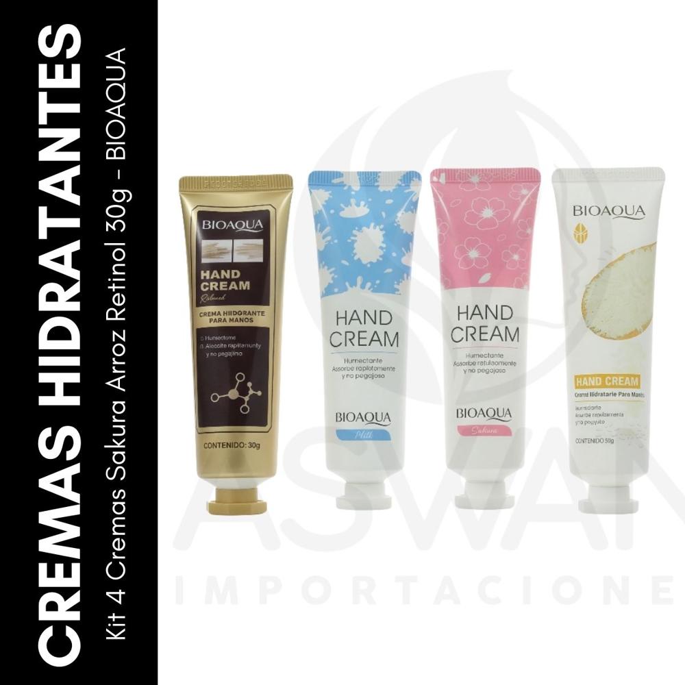Kit 4 Cremas Sakura Arroz Retinol 30g - BIOAQUA