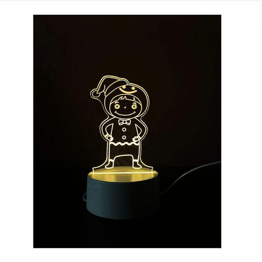 Lámpara de noche LED 3D Decoración Modelo Duende