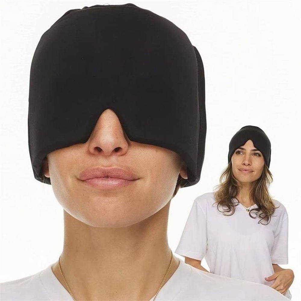 Gorro Gel para Dolor de Cabeza y Migraña - Negro