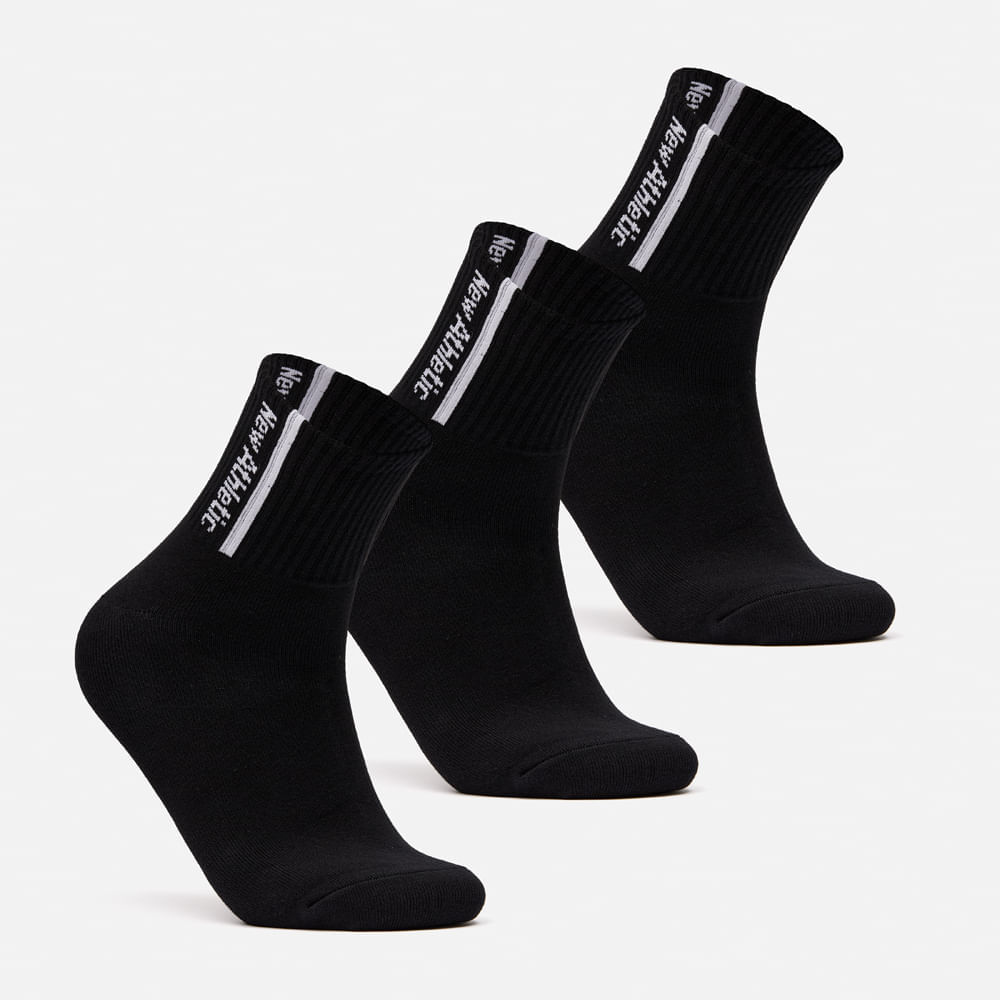 Medias New Athletic 097-0201 para Unisex ST Negro