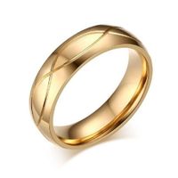 Aro Alianzas Matrimonio All Luxury Hombre Bañado Oro 18K San Valentín Dorado