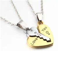 Collares Key of Love San Valentín Enamorados San Valentín Genieka Dorado