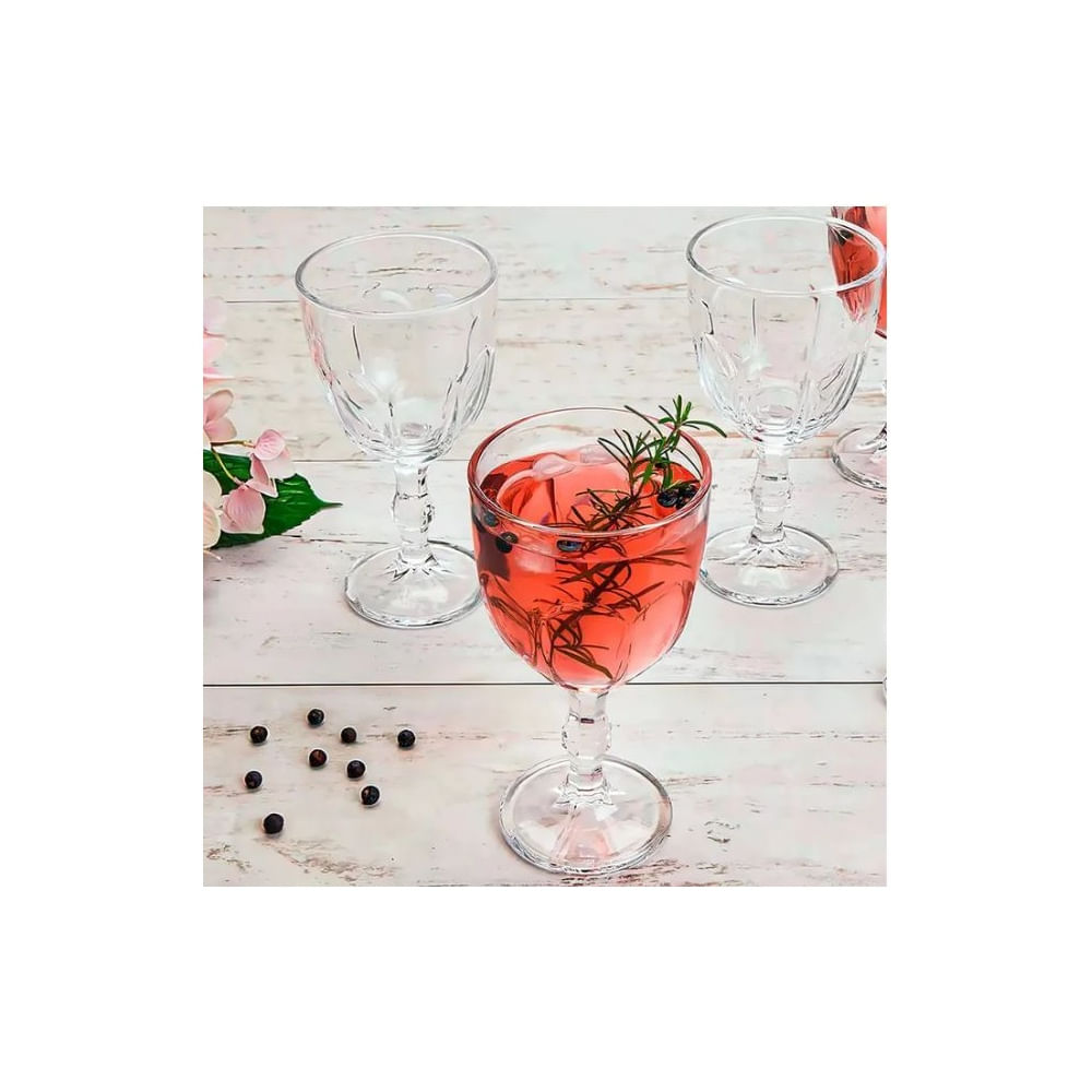 Set x 6 Copas de Vidrio Labradas 250 ml Diseño Turco2