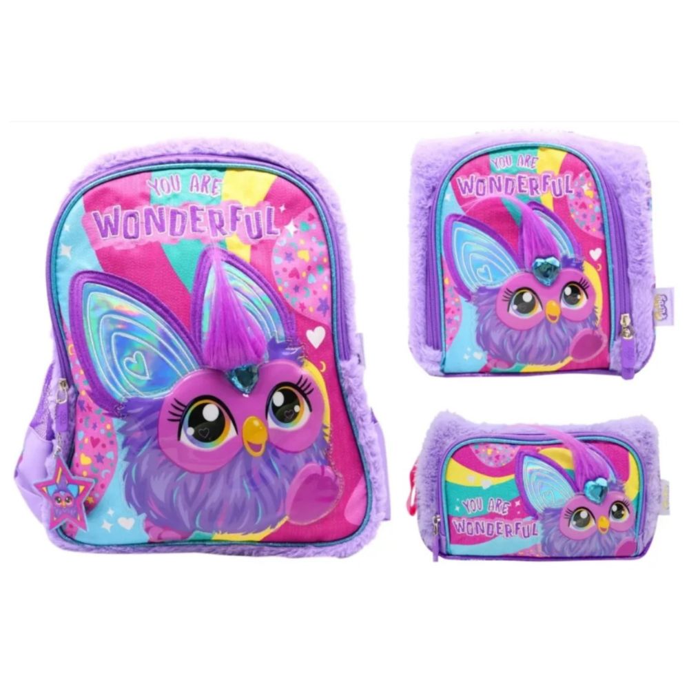 Kit Mochila Furby Oficio Lonchera Cartuchera