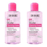 PACK 2 AGUA MICELAR LIMPIADOR ROSA 300ML DR RASHEL