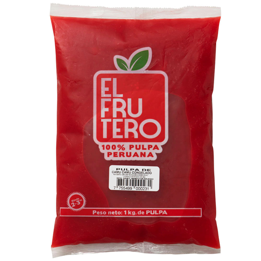 Pulpa de Camu Camu Congelada EL FRUTERO Bolsa 1kg