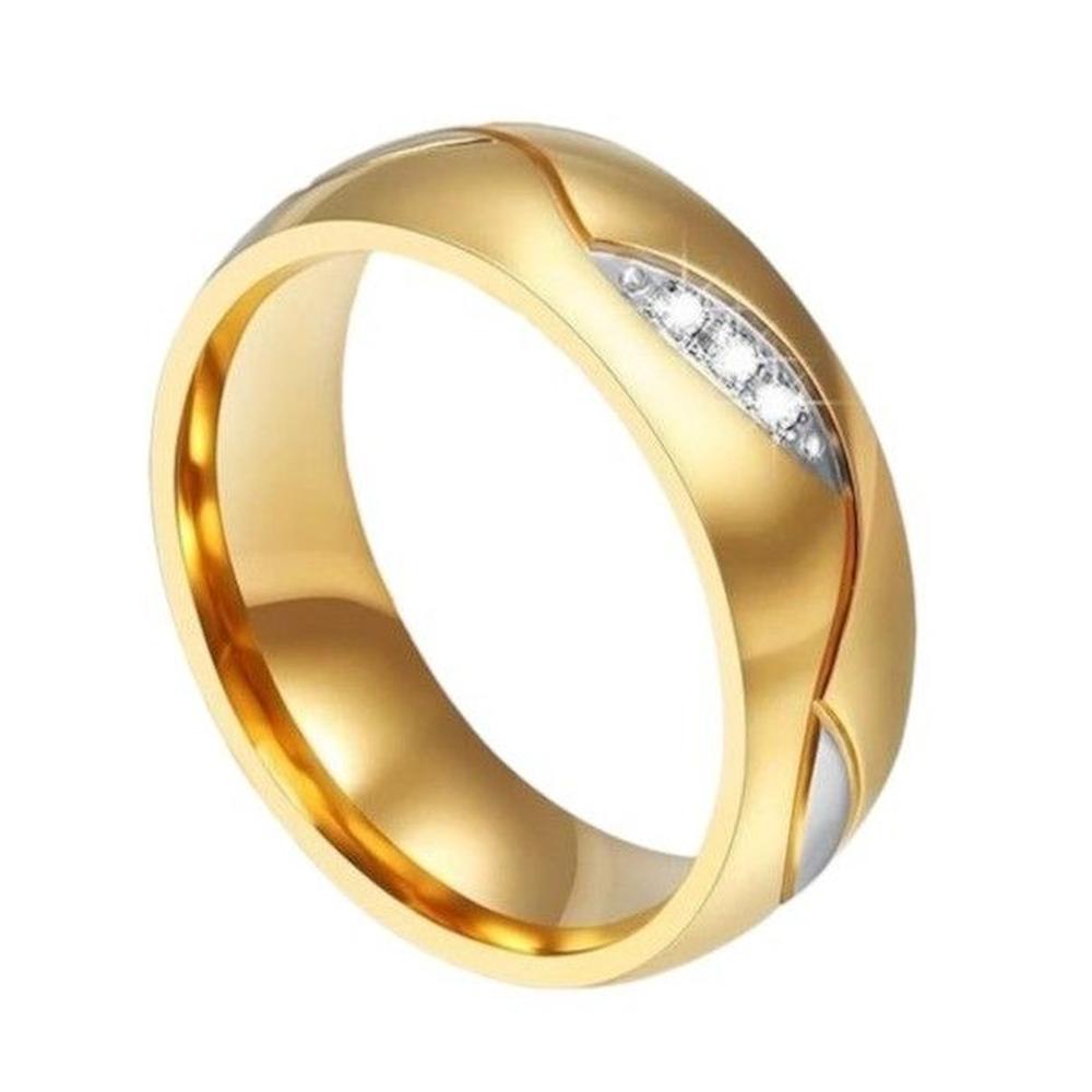 Anillos de Matrimonio Forever Love Bañado18K San Valentín Genieka Dorado