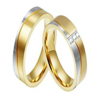 Anillo de Matrimonio Gold Dream Hombre Bañado Oro 18K - Genieka Dorado