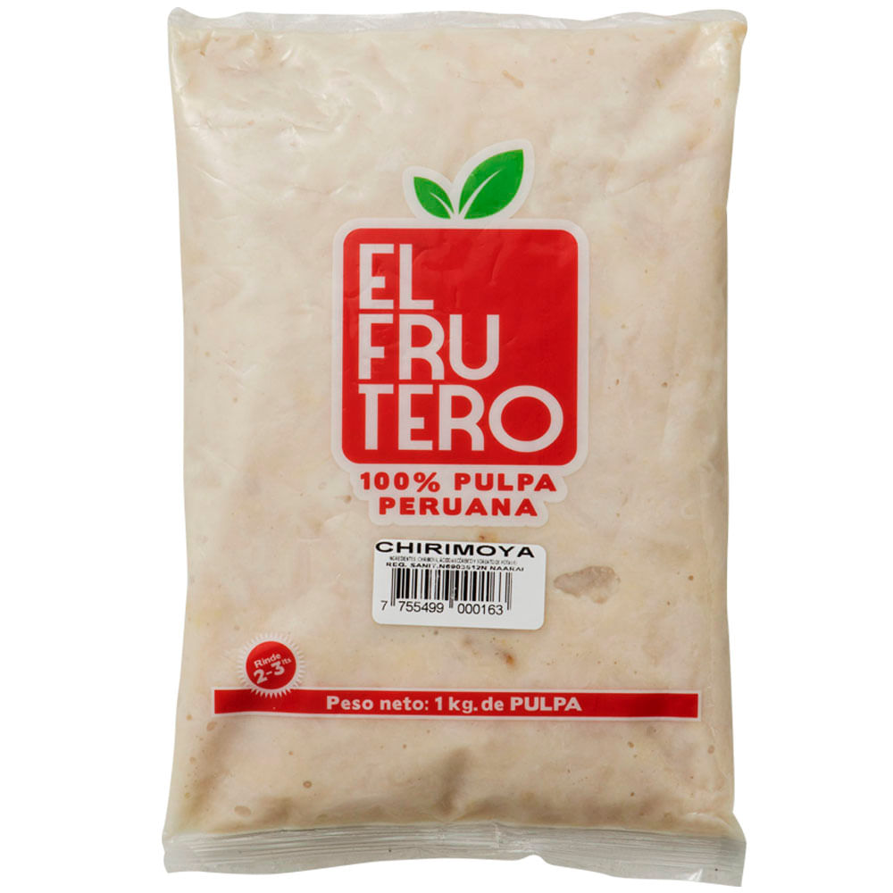 Pulpa de Chirimoya Congelada EL FRUTERO Bolsa 1kg