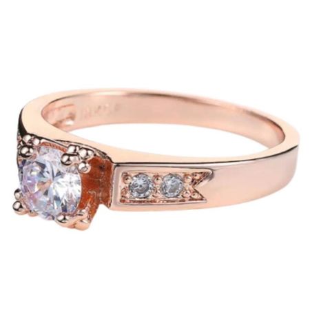 Anillo de Compromiso Luxury Bañado en Oro 18K Regalo Novia - Genieka Dorado