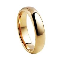 Anillos de Matrimonio Alianzas Classic Mujer Bañado 18K San Valentin Dorado