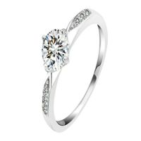 Anillo de Compromiso Dream Bañado en Oro Blanco18K Aro - Genieka Plateado
