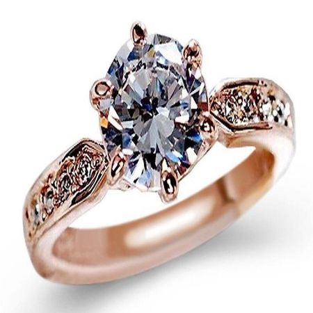 Anillo de Compromiso Imperial Deluxe Bañado en Oro 18K Aro - Genieka Dorado